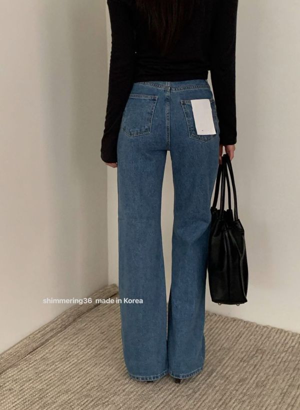 前車線顯瘦牛仔褲 