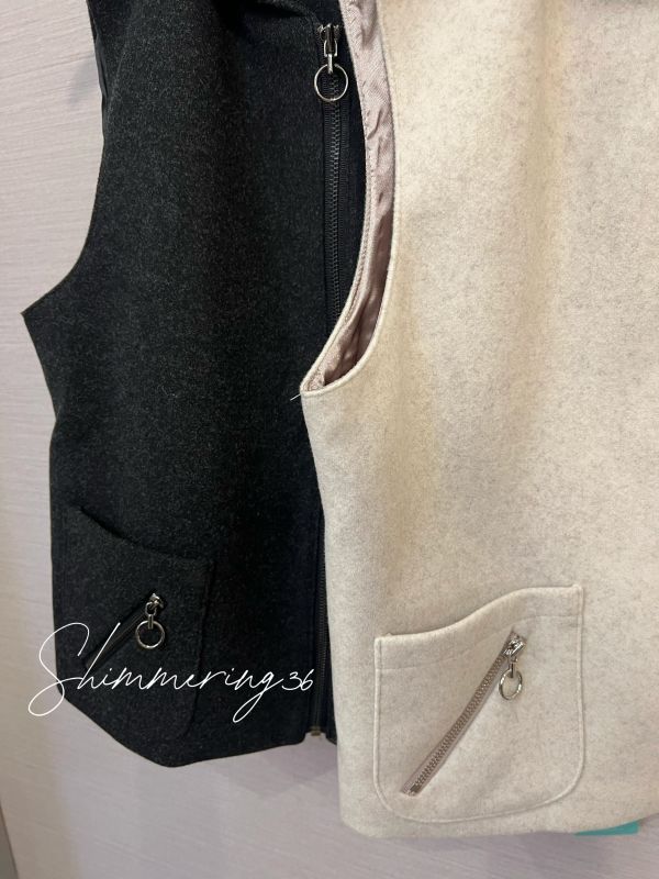 熱賣羊毛70%連帽背心 