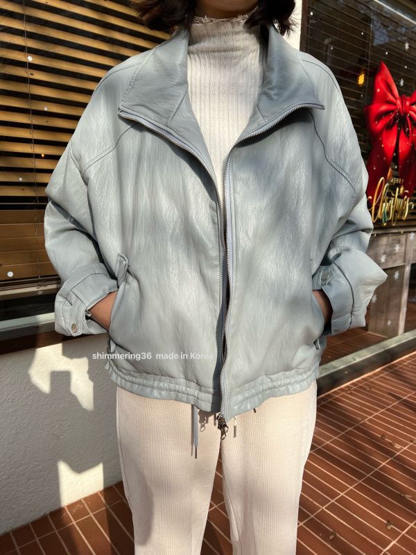 超輕超軟蛋白皮皮外套 