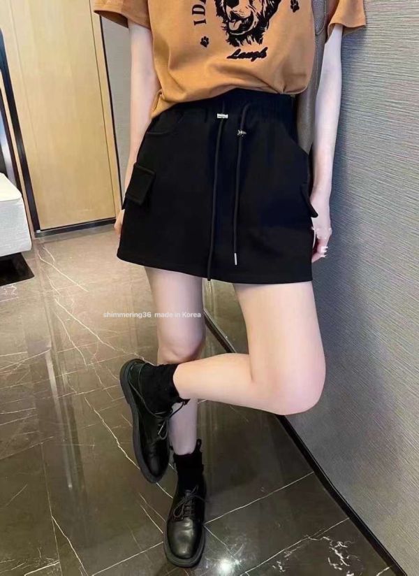 休閒綁帶褲裙 