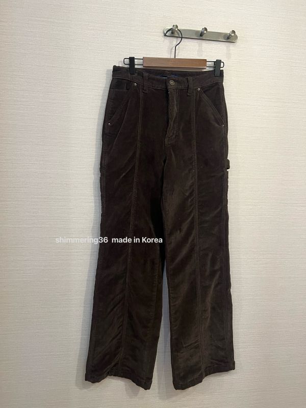 內刷毛坑紋口袋褲 