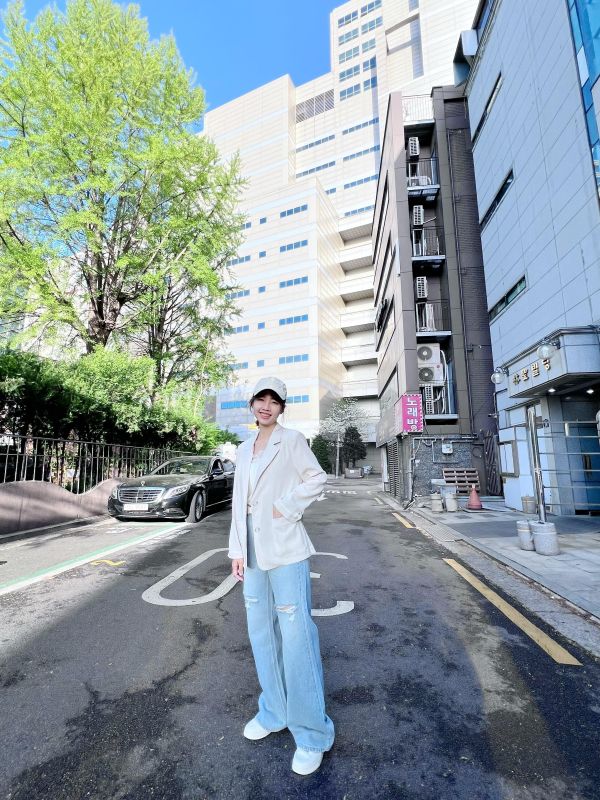 質感棉麻後叉西外 