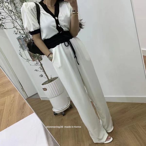 撞色休閒套裝 