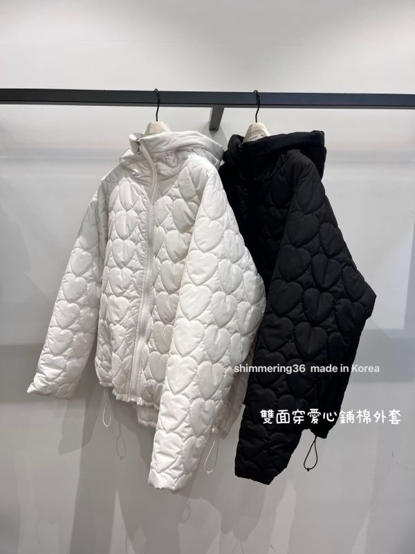 愛心雙面穿鋪棉外套 