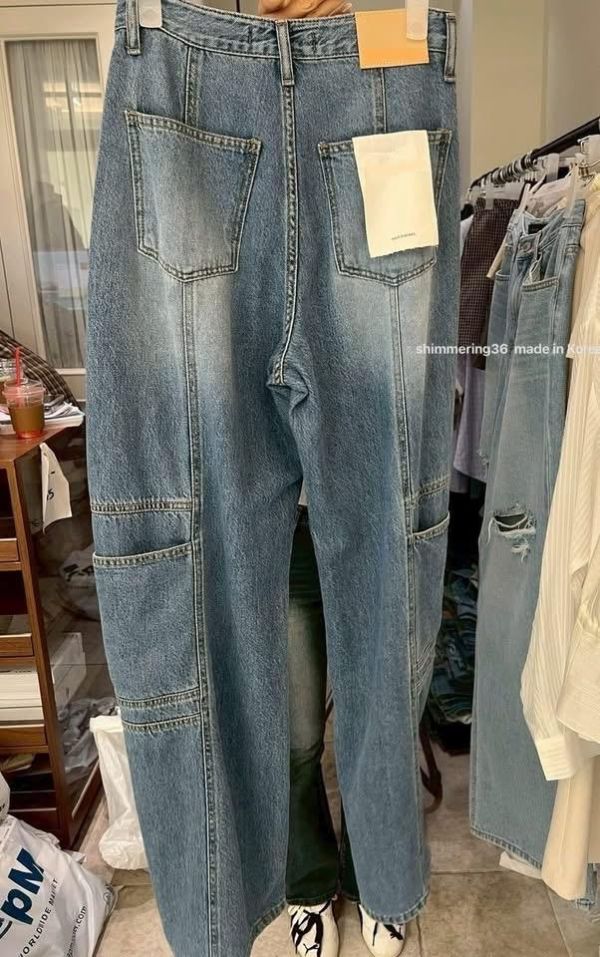 門市熱賣雙口袋天絲涼感牛仔褲 