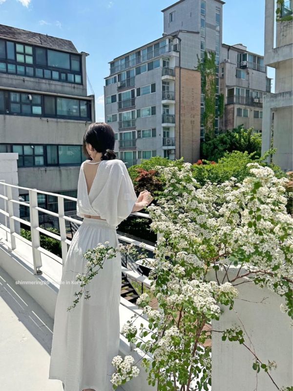 綁帶寬褲美背套裝 