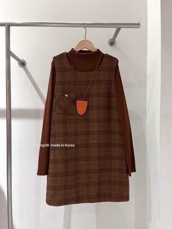 格子2件套洋 