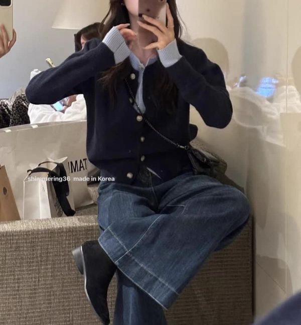 假2件針織外 