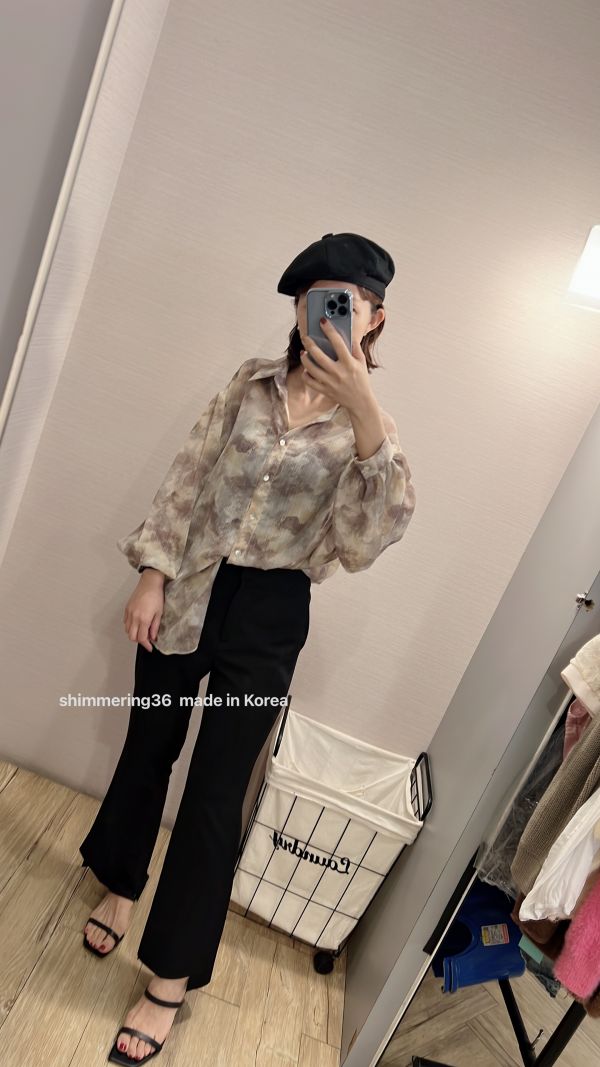 顯瘦缺角褲 