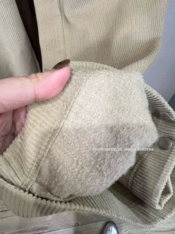 內刷毛燈芯絨褲 