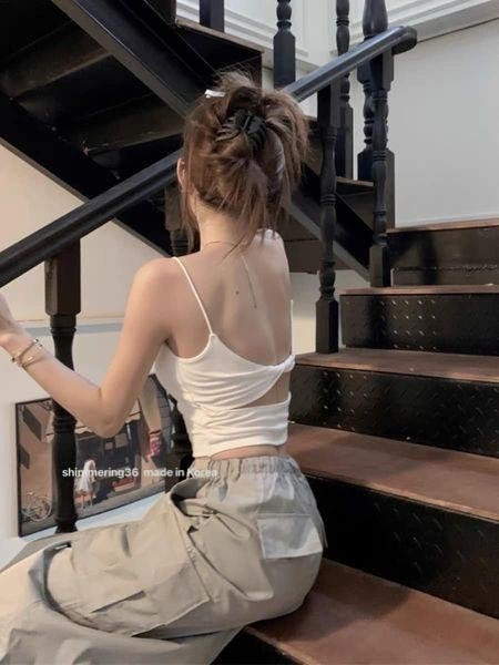 美背罩杯背心 