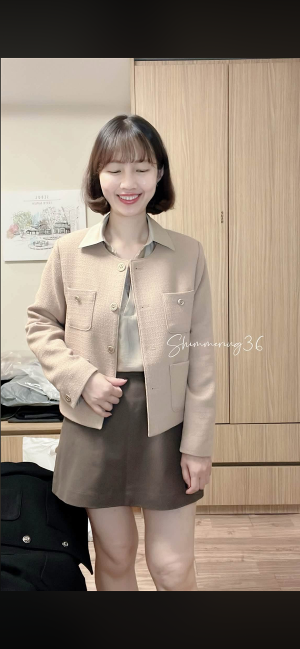 質感輕量小香風外套 