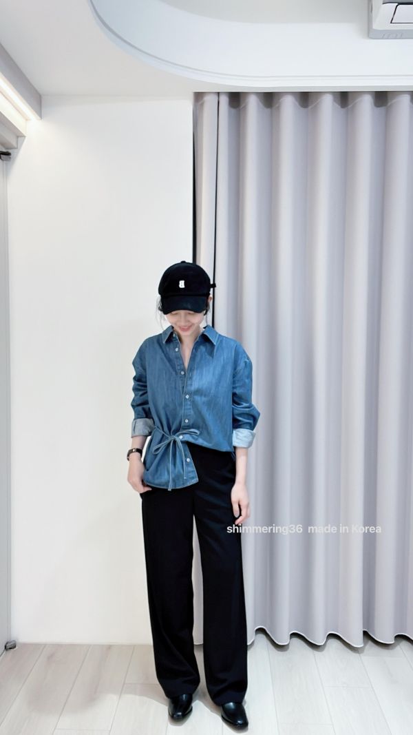 質感側綁蝶結襯 