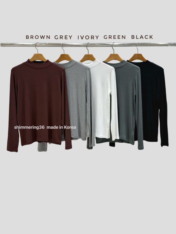 小立領內磨毛上衣 