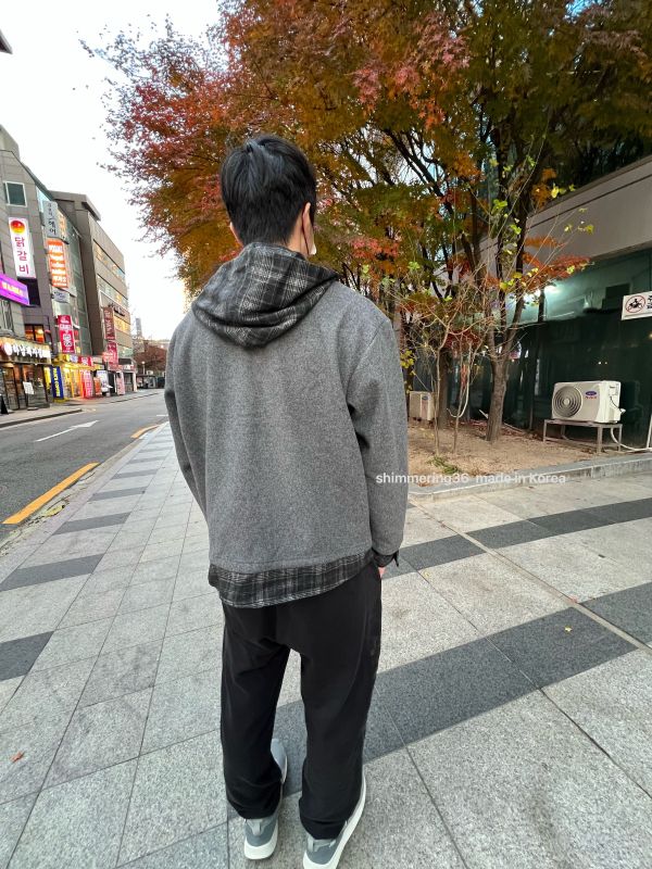 假2件內刷毛格子襯外（男女皆可） 