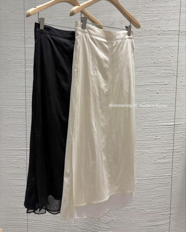 質感修身下紡裙 