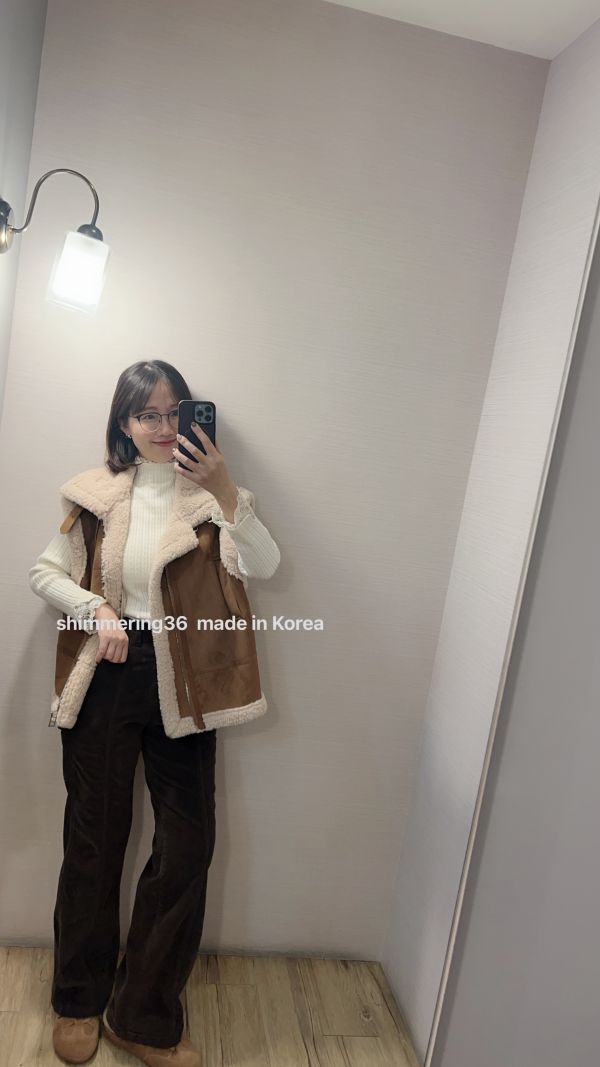 內刷毛坑紋口袋褲 