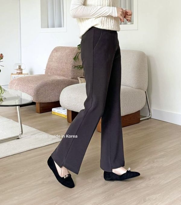 超強炸瘦內刷毛西褲 