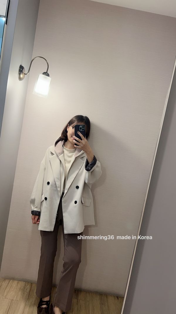 熱賣羊毛70%連帽背心 