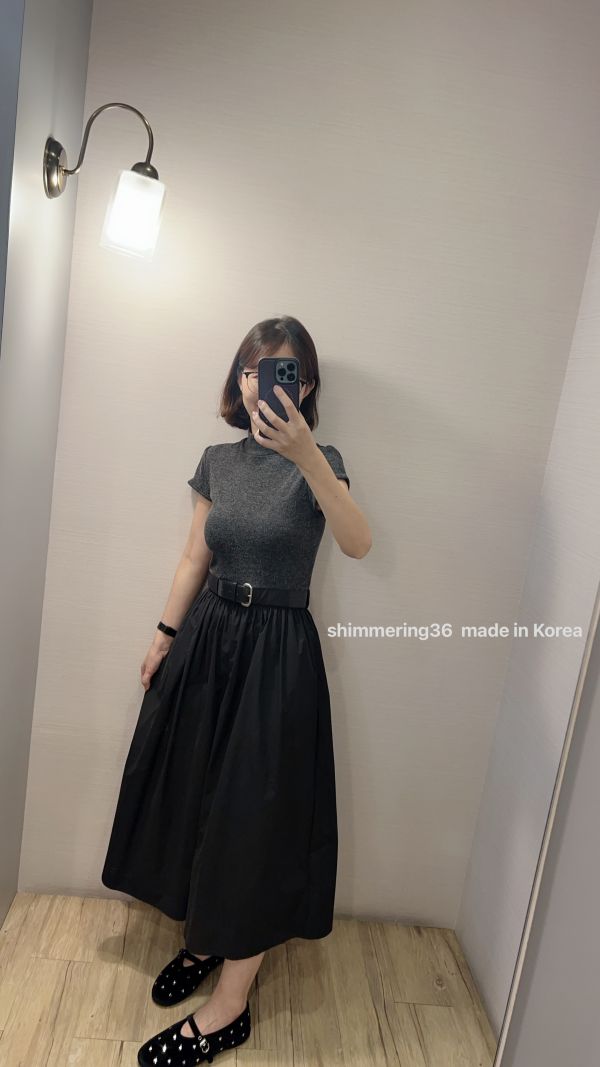 小包袖附腰帶洋 