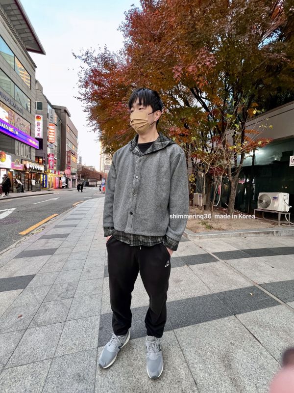 假2件內刷毛格子襯外（男女皆可） 