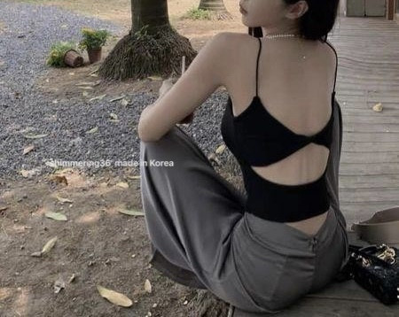 美背罩杯背心 
