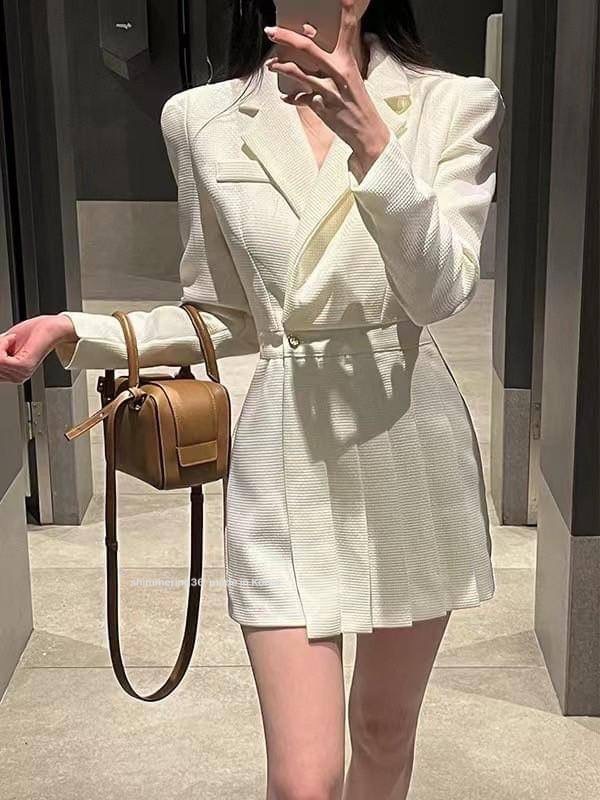 小香風連身褲 