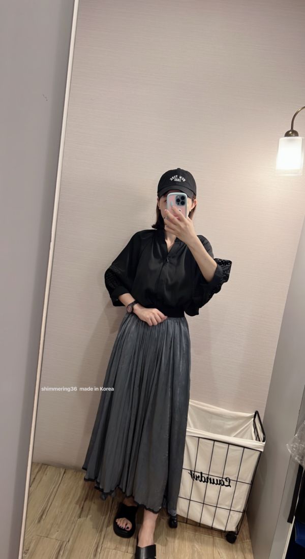 格袖襯 