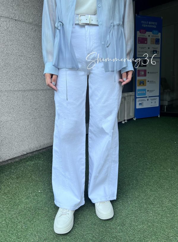 挺版顯瘦前車線直筒褲 