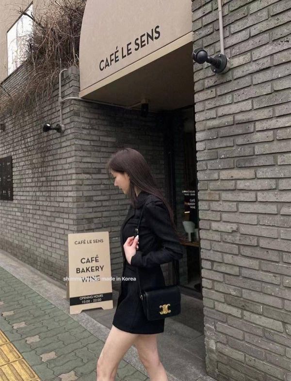 小香風連身褲 
