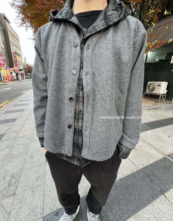 假2件內刷毛格子襯外（男女皆可） 