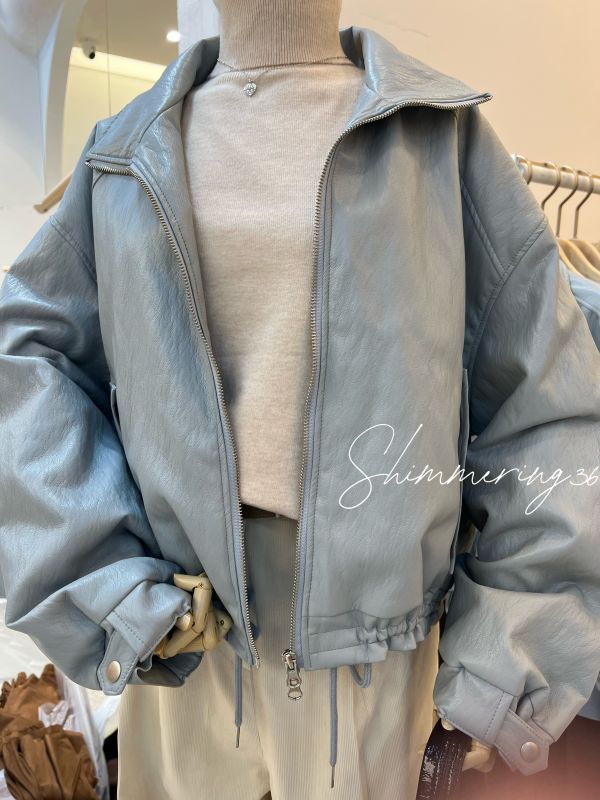 超輕超軟蛋白皮皮外套 