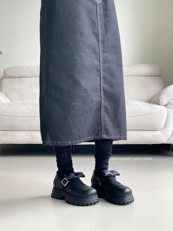 蝶結樂福鞋 