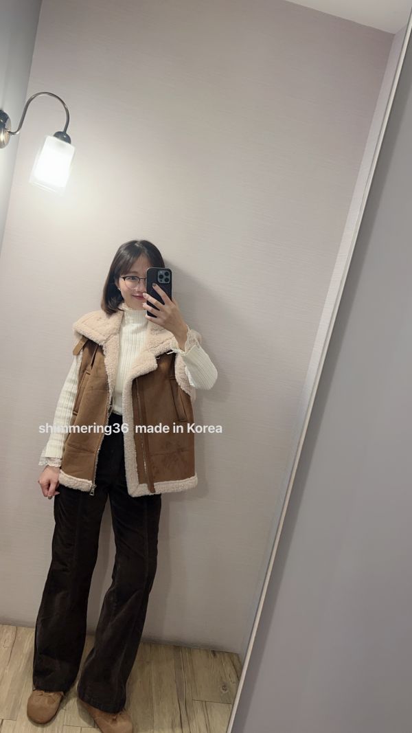 內刷毛坑紋口袋褲 