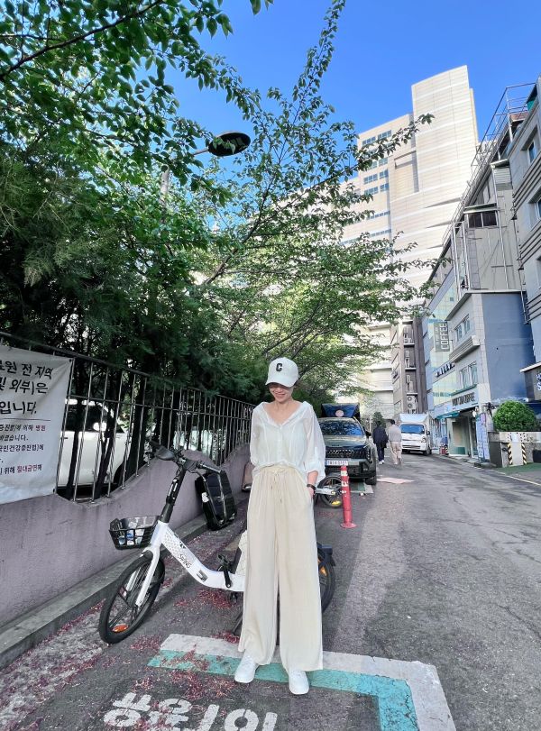 涼感綁帶棉麻褲 