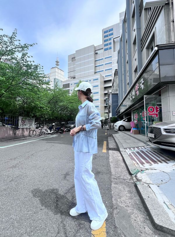 挺版顯瘦前車線直筒褲 