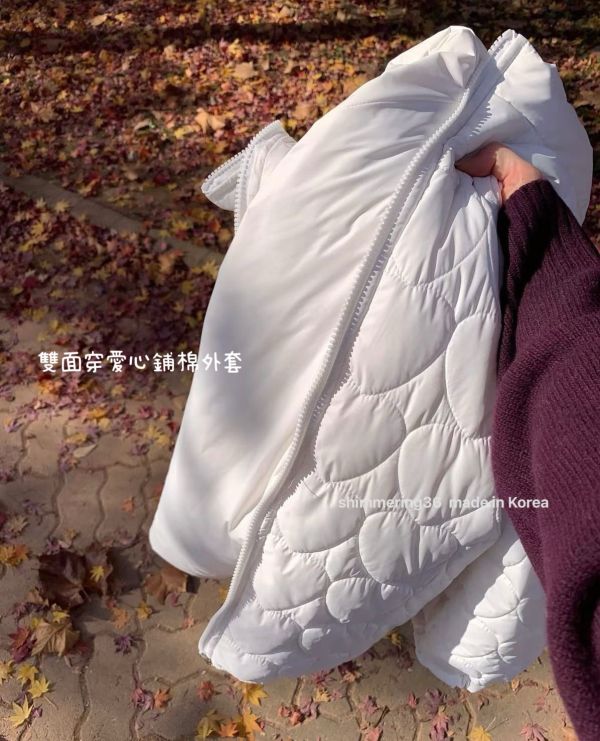 愛心雙面穿鋪棉外套 