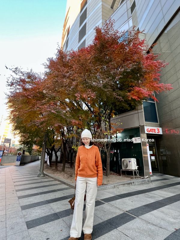 刷毛前釦直筒褲（熱賣） 