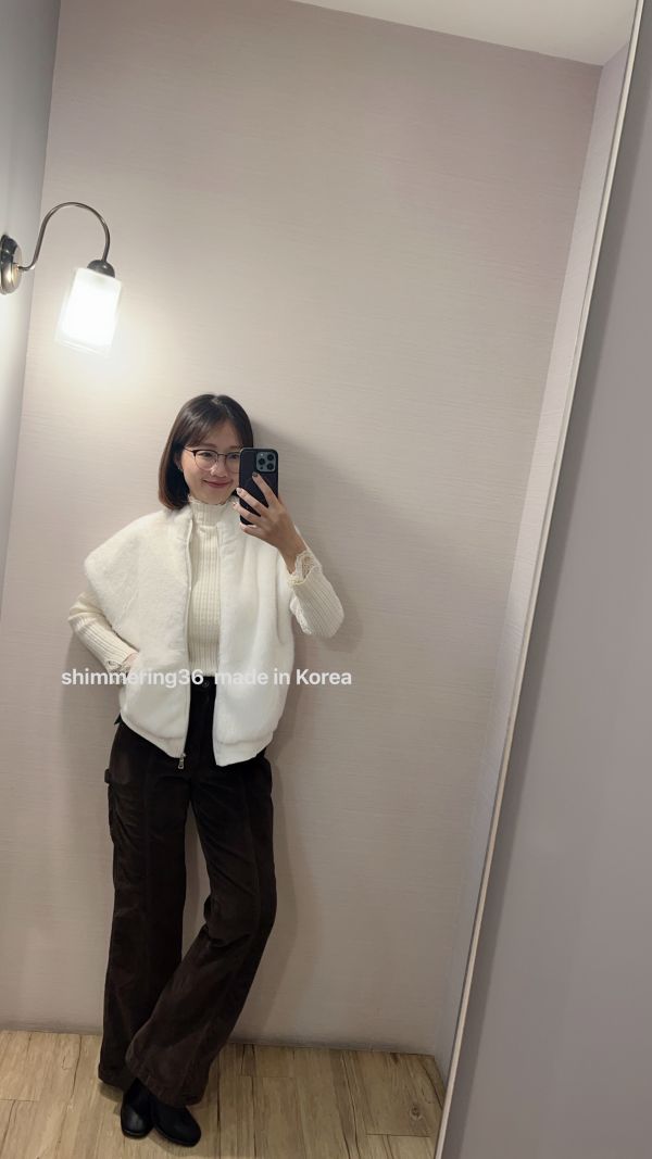 內刷毛坑紋口袋褲 