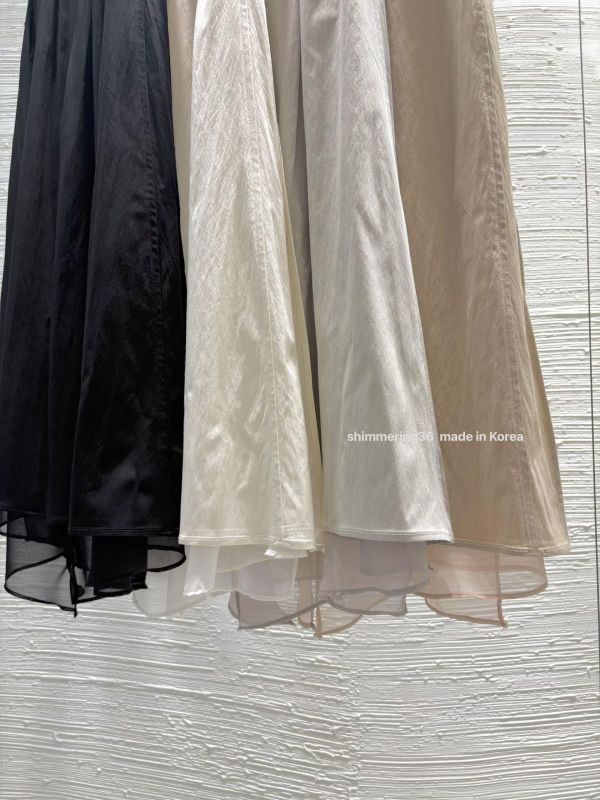 質感修身下紡裙 