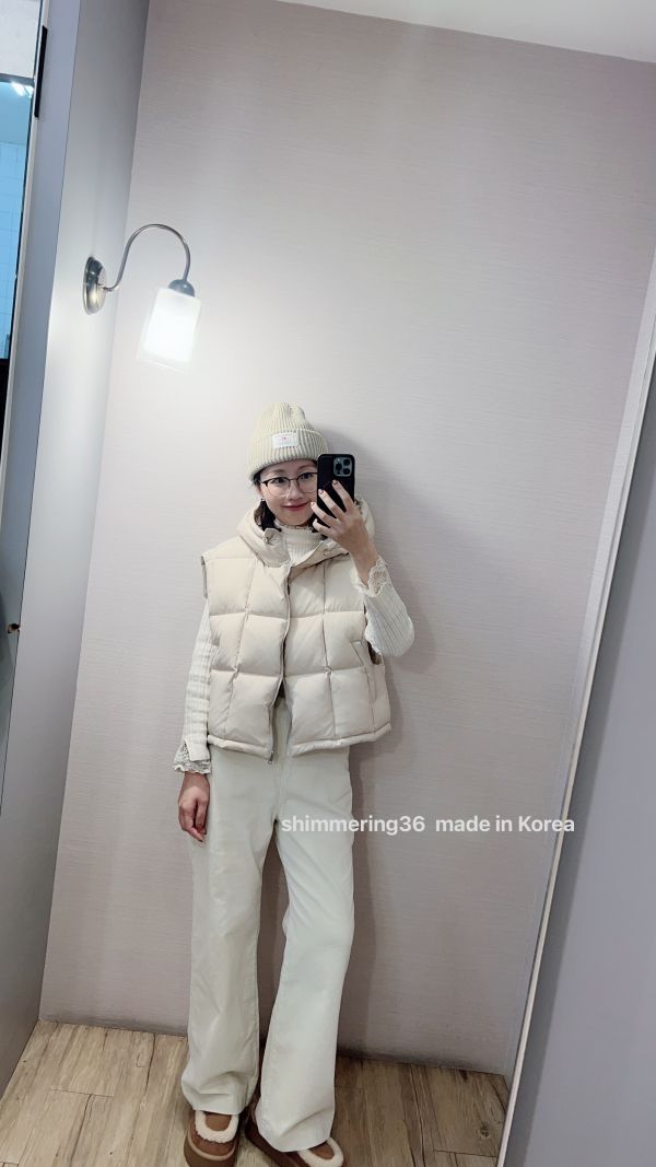 顯瘦坑紋直筒褲（無內刷毛） 