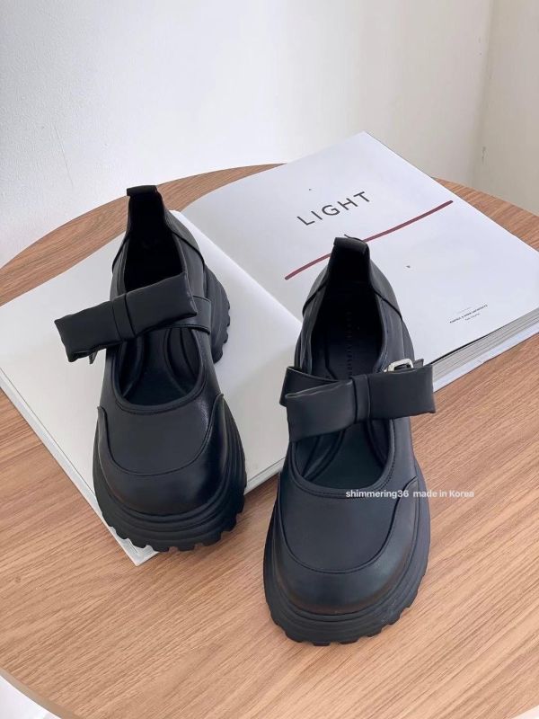 蝶結樂福鞋 