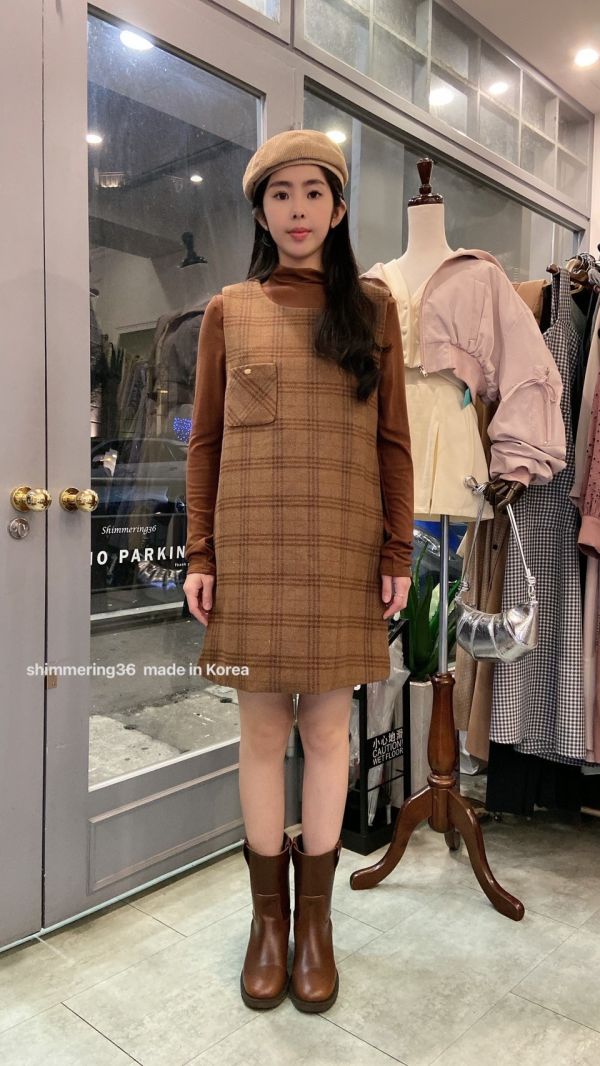 格子2件套洋 