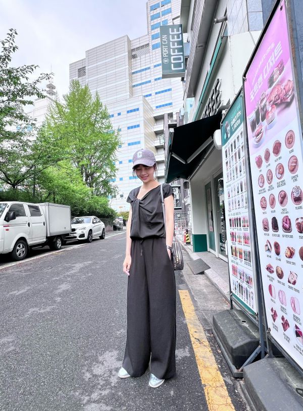 涼感綁帶棉麻褲 