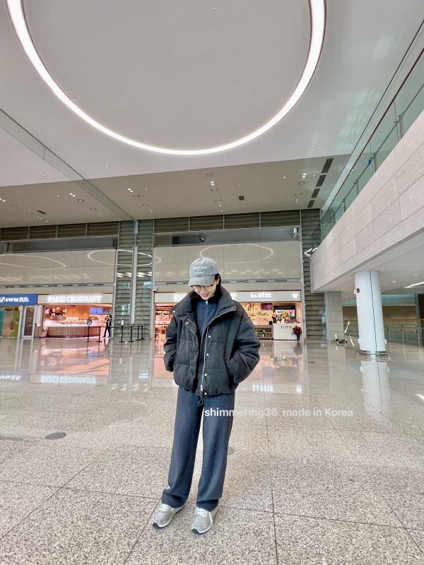 立領拉鏈羊絨針織套裝 