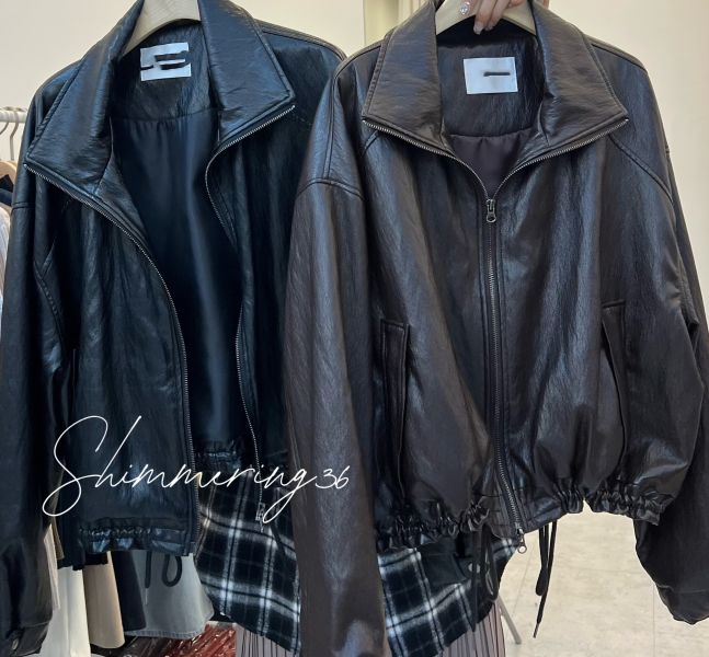 超輕超軟蛋白皮皮外套 