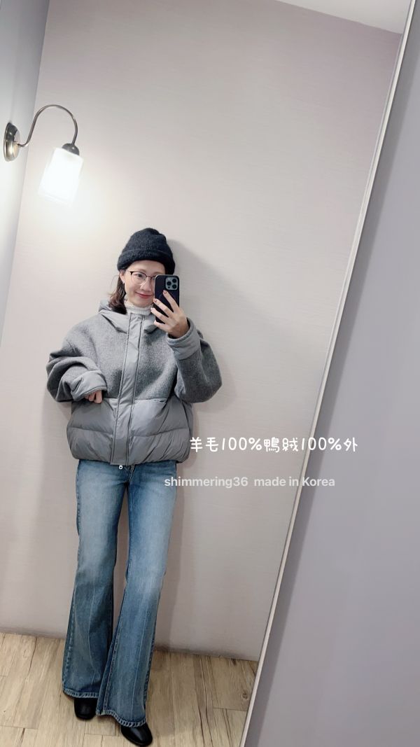 鴨絨100%羊毛100%外 