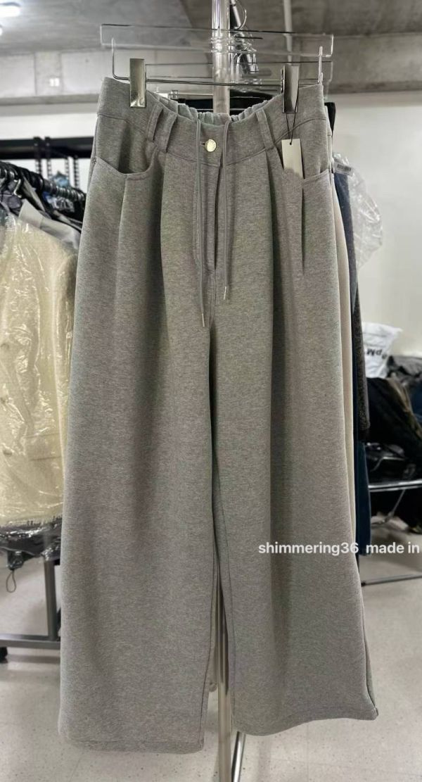 前釦內刷毛棉褲 