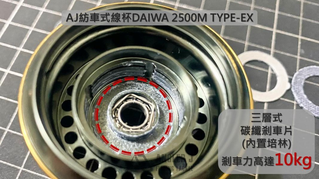 AJ紡車式線杯DAIWA 2500M_TYPE-EX 