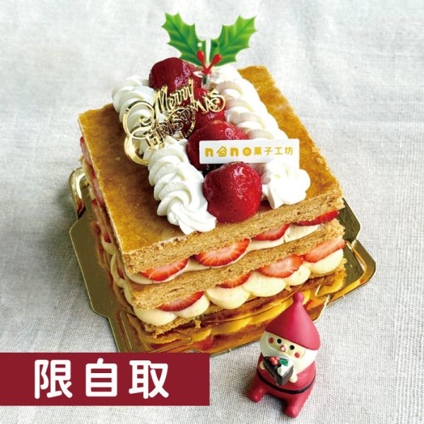 草莓千層派【目前草莓供貨不穩，歡迎私訊訂購】 蛋糕, 鮮奶油, 季節水果, 芒果, 日本鮮奶油, 千層派, 香草, 草莓